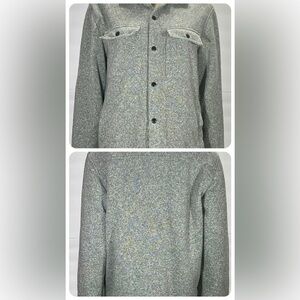 OLF NAVY GREY TWEED JACKET/FLAP FRINT POCKETS/  DEEP SIDE POCKETS SIZE MEDIUM